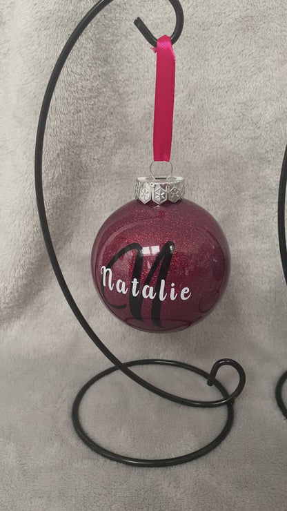 Glitter Bauble - Name