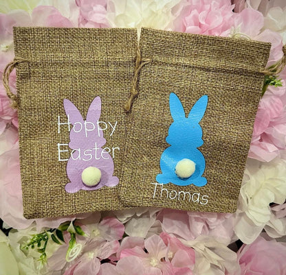 Hessian Bunny Bags