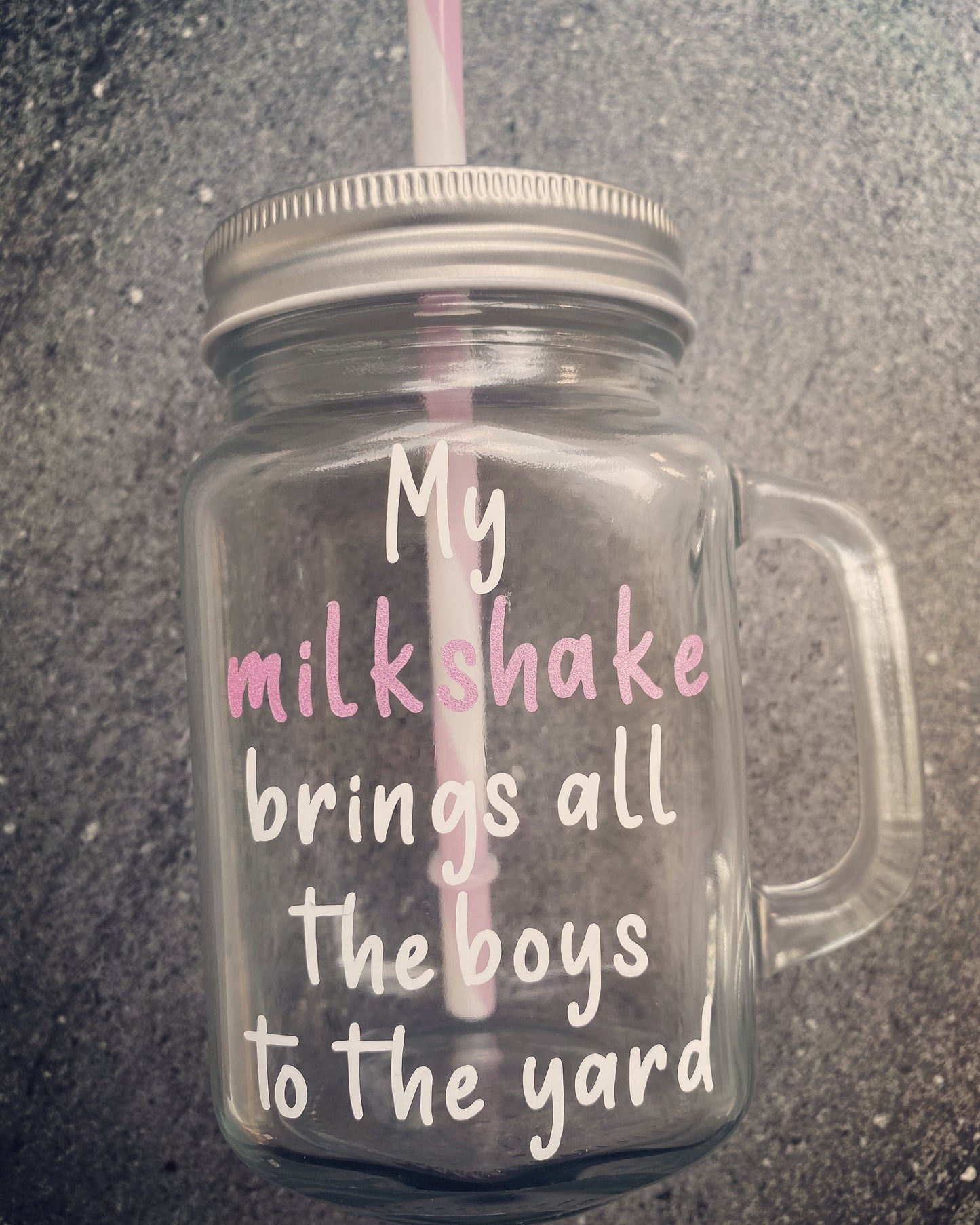 ‘My milkshake brings all the boys’ glass