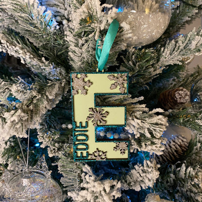 Snowflake Letter Bauble