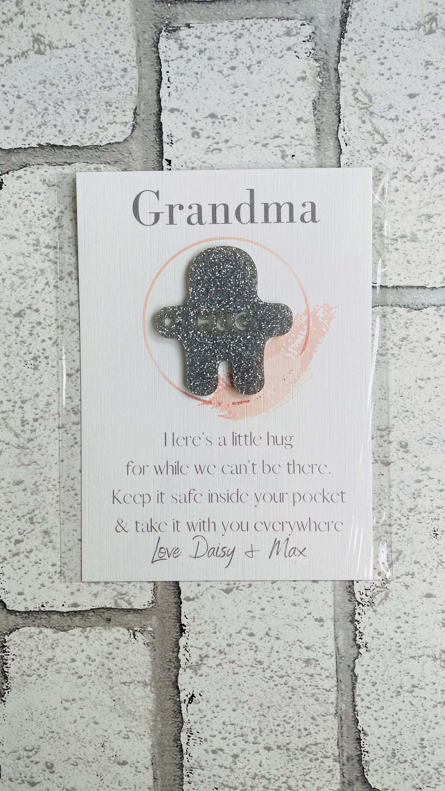 Glitter Hug Card